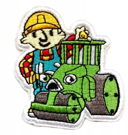 Hobbies and Patch zum Aufbügeln Bob der Baumeister The Builder Cartoon Kinder zum Aufbügeln oder Aufnähen Dekoration Rucksack Sweatshirt Tasche Jacke Jeans Schürze