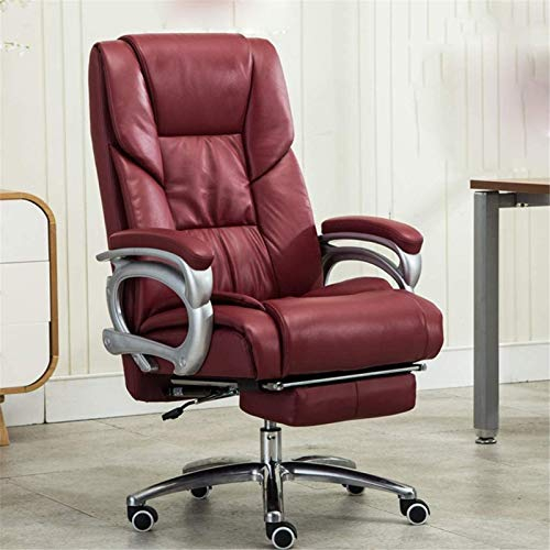 CYYHGD Leichte Hocker Leder-Chefsessel, Liegender Massagesessel, Bürostuhl, Bequemer Und Sitzender Schreibtischstuhl, Heimcomputerstuhl