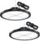 YIQIBRO LED Hallenstrahler Garagenbeleuchtung 200W 2 Stücke - 20000LM LED UFO Hallenbeleuchtung mit 11.8in Metallkette, Treiber, 6500K IP65 Werkstatt Deckenleuchte für Lagerhalle Fabriken