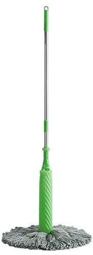 disidratato, 2024 nuovo rotante a 360 gradi 2 in 1 Twist Mop, per pavimenti in microfibra con manico lungo, auto-strizzante per casa, bagno, WC, soggiorno, bagnato e asciutto,