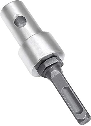 SDS-Plus to 1/2 (M13x15mm) Screw Garden Auger Drill Adapter Keyless Drill Chuck Adapter for Round Shank Hammer Drills