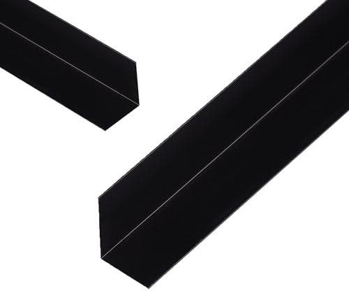 5 x siwitec Winkelprofil, Aluminium Profil, schwarz eloxiert, 15 x 15 x 1 mm, 2 m lang, Alu Schiene, Alu Winkel, L Profil Aluminium, Eckschienen Kantenschutzprofil, Eckschutzprofil