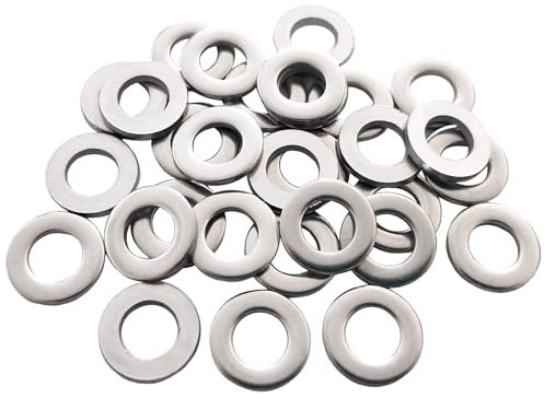 Rondelle piatte M6 x 12 x 1,6 mm, 235 rondelle piatte in acciaio inox A2 304, rondelle rotonde per riparazione di viti, bulloni, per la decorazione della casa, fabbriche, riparazioni, costruzioni,