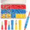 180pcs Bullet Connectors Male and Female, Bullet Terminals Wire Connectors Crimp Terminal Automotive Electrical Connectors Motorcycle Connector Butt Insulated Waterproof Electrical Connectors