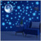 Oruola 435 Stück Fluoreszierende Sterne,Sterne Leuchtend Selbstklebend,Leuchtsterne Kinderzimmer,Mond Universum Wandaufkleber Outer Space Decal für Kinder Schlafzimmer dekorieren