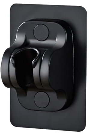 Duschbrause Halterung,Duschkopfhalterung,Duschhalterung,Schwarz Duschkopfhalterung Ohne Bohren,Universal Handbrause Halterung Duschhalterung,Kleber Winkel Verstellbar Brausehalter,für Die Wand Bad