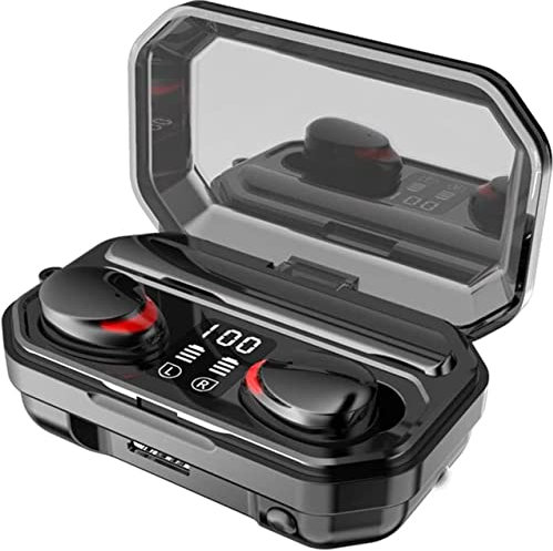 Wireless Earbuds, Bluetooth 5.0 Earbuds with 180H Playtime, Bluetooth Headphones TWS Stereo Noise Cancelling Wireless Earphones in Ear with Mic, USB-C Charging Case, IP7 Waterproof Headset for