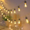 AGOTD Guirnalda de luces LED con batería, 20 luces decorativas de bolas transparentes, cadena de luces LED con temporizador para interior y exterior, dormitorio, habitación, boda, fiesta, Navidad
