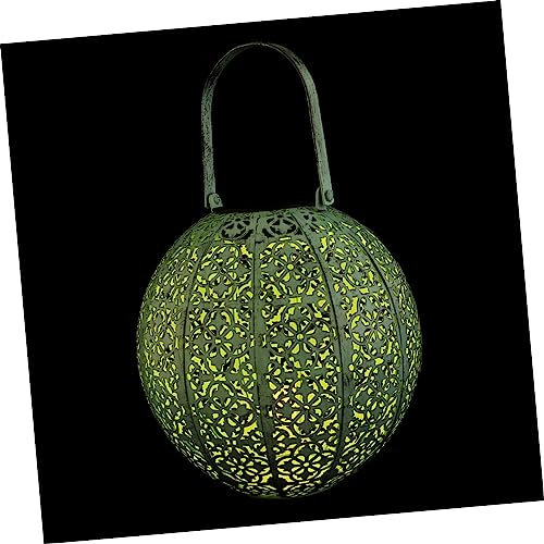 Gadpiparty 1Stk Solarlaterne Leisten Glühbirnen Solar- Lichter LED solar zaunleuchte solarlampions Portable solar lantern Solarleuchte für den Garten Außenleuchten Schmiedeeisen Blue