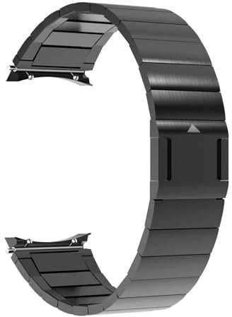 NDJQY Cinturino magnetico in metallo senza spazi vuoti per Samsung Galaxy Watch6 44mm 40mm Bracciale a sgancio rapido per Galaxy Watch 6Classic 43MM 47MM Cinturini(Black,Watch 6 Classic 43MM)