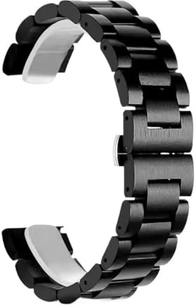 HBGRVCKS Holz-Uhrenarmband, 20 mm, 22 mm, Unisex-Uhrenarmband for Quarz- oder Smartwatch, Ersatzarmband, Uhrenzubehör(Black_20mm)