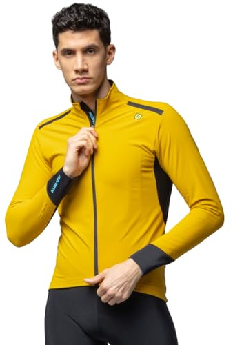 Alé Cycling Men's Klimatik K-Tornado Water Repellent Jacket, Ginger, XXL