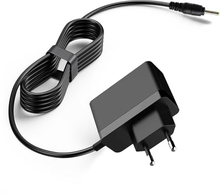 8V Adapter kompatibel mit Jabra Engage 65,75 Mono Stereo | Kopfhörer Ersatz-Netzteil Ladegerät 1,8M Schwarz
