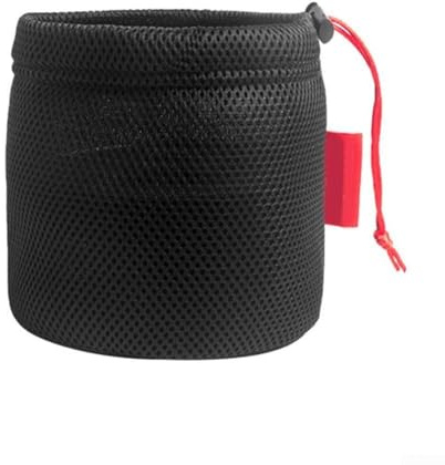 Outdoor Topf-Aufbewahrungstasche aus Netzstoff mit Antikollisionsschutz, atmungsaktives Design für sicheren Transport von Campinggeschirr und Ausrüstung (14 x 16 cm)