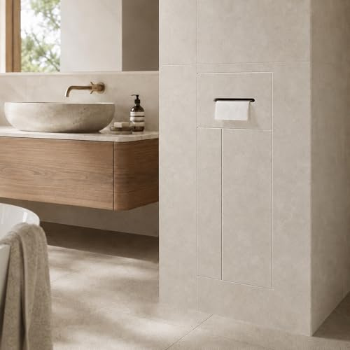 Unterputz Toilettenpapierhalter | Edelstahl Wandnische Mit Toilettenpapierhalter Und Offenem Regal, Einbau Abfalleimer Für Bad Küche Büro Zuhause