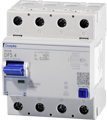 Doepke FI-Schalter DFS4 025-4/0,03-A Fehlerstrom-Schutzschalter 4014712089983