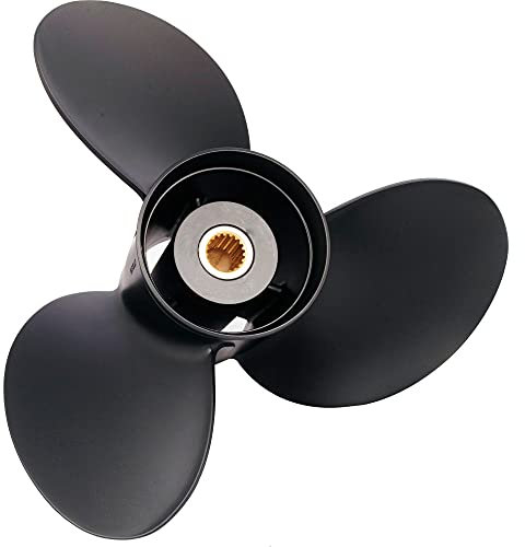SOLAS 8611-155-17 Amita 3 Plus Aluminiumpropeller mit 3 Flügeln, rechts, 39,4 cm Durchmesser x 43,2 cm Teilung x 19-Spline