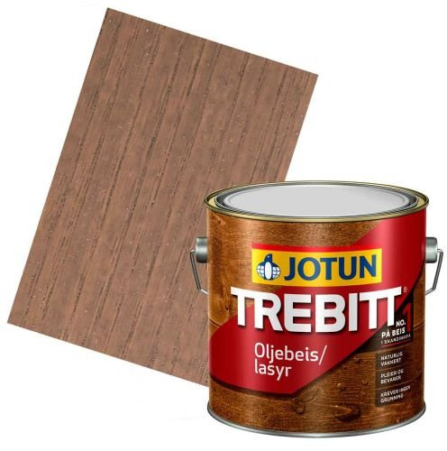 JOTUN TREBITT Lasur 639 Felsengrau 3l - Holzlasur Holzschutzlasur