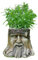 Daisy Bumbles Garden Planters, Novelty Tree Stump Garden Planter Wood Carved Man's Face Winking Eye Effect Patio Yard Ornament Decorative Flower Pot Resin Art H: 25cm W: 30cm D: 25cm