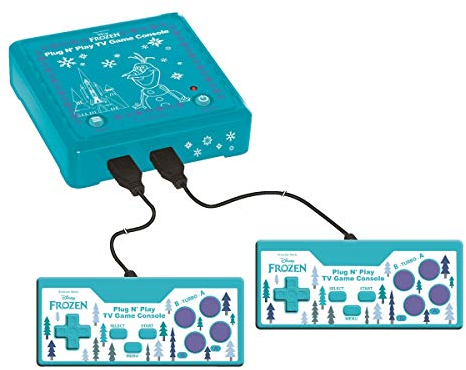 Lexibook JG7800FZ-1 Plug 'N Play - Consola de televisión (300 Juegos), Color Azul
