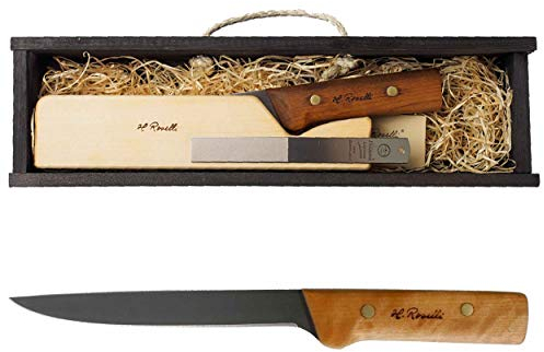 Roselli Filetiermesser 17cm UHC Astrid in Geschenkbox RW757P mit Prymo Klingenöl Finnland Messer
