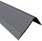 RGPD 70x40mm Bullnose Stair Anti Slip Nosing 46.45 1.18 Meters Length PVC Rubber Angle Step Edge TMW Profiles (Dark Gray)