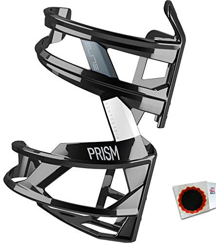 Elite Flaschenhalter Prism Links Faserverstärkte Polyamid-Struktur schwarz Weiss