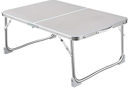 QWEASDF Laptoptisch Notebooktisch,Bett Schreibtisch, faltbaren Laptop-Tisch, EIN Frühstück mit Bett-Behältern, tragbaren Mini-Picknick-Tisch und Ultraleicht, Folds in Hälfte mit Innenspeicherraum,5