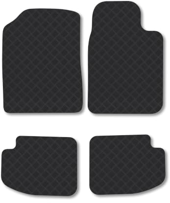 Fits Toyota Yaris (1999-2006) [3 Door] 3mm Rubber Car Mats | Tailored Fit Durable Floor Mats Full Coverage Protection Waterproof Accessories Easy Clean Anti Slip Made in the UK