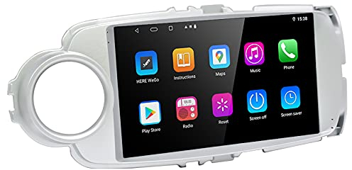 LEXXSON Autoradio Android 10.1 pour Toyota Yaris 2010-2018 | 9 Pouces AM FM RDS Radio GPS WiFi Bluetooth EQ Réglage DSP Écran partagé Commande au Volant Lien Miroir 2G + 32G