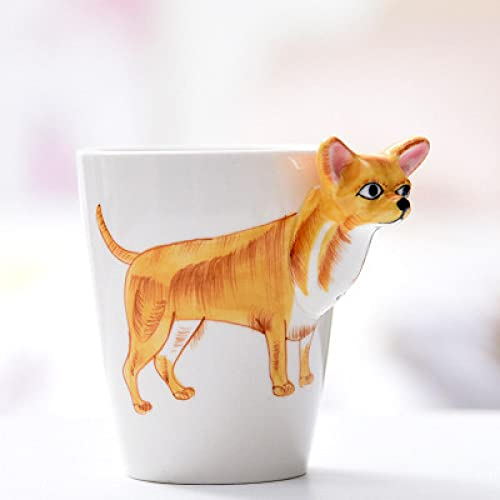 Coffee Tea Cups Breakfast Oatmeal Mugs 3D Cartoon Ceramic Water Cup Mug Ji Wawa