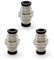 SRJQXH 3 Pièces Connecteurs Pneumatiques, Raccord de Cloison Pneumatique, Connecteur Rapide Pneumatique Diamètre du Tuyau Raccordable 8 MM, Peut Etre Utilisé pour Fixer et Connecter la Trachée