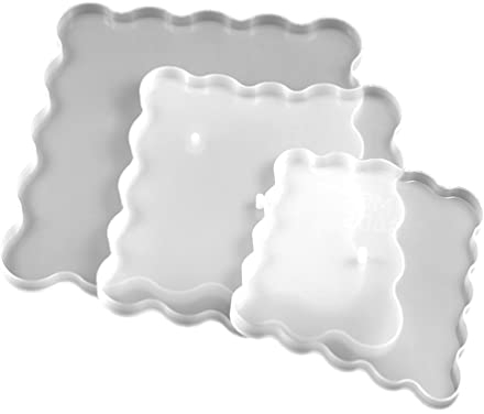 VanessasShop Silikonform 3er Set Etagere eckig groß