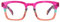 K-EYES - Lunettes loupes - Lunettes de lecture femme - Forme carrée - Branches flexibles - 6 dioptries pour lire et voir de près - Traitement anti-rayures - Design & qualité - Modèle K35