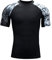 HUGE SPORTS Herren Kurzarm Splice Skins Rashguard Shirt Schwimmshirt Rash Vest für Schwimmen Surfen Adler L