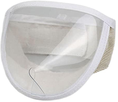 zalati Chat Bouche Respirante Mesh Transparent Masque Transparent pour la beauté Anti - Morsure Mastication - S