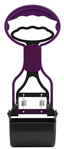 Paletta Cane Manico Lungo, 28 cm, Paletta per Escrementi di Animali, Portatile Scoop di Poop Dog, Raccogliere Feci Cani o Escrementi Animali, 28 x 8,7 cm (Viola)