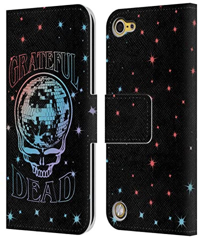 Head Case Designs Offizielle Grateful Dead Skull Trends Leder Brieftaschen Handyhülle Hülle Huelle kompatibel mit Apple iPod Touch 5G 5th Gen