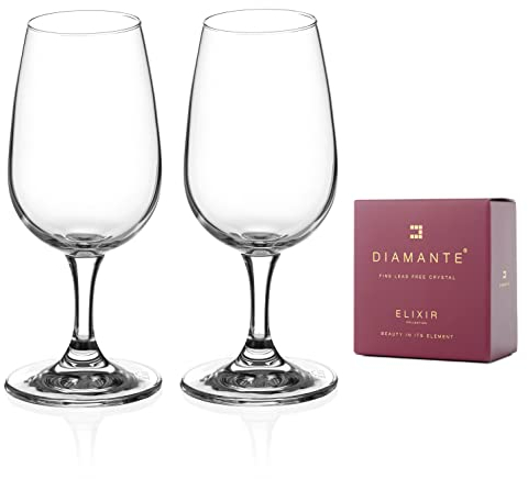 DIAMANTE Bicchieri da degustazione vini Auris Collection - Set di 2 bicchieri da degustazione standard