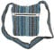 GURU SHOP Kleiner Schulterbeutel, Boho Schultertasche, Tasche im Ethnostyle - Blau, Unisex - Erwachsene, Baumwolle, 25x25x12 cm
