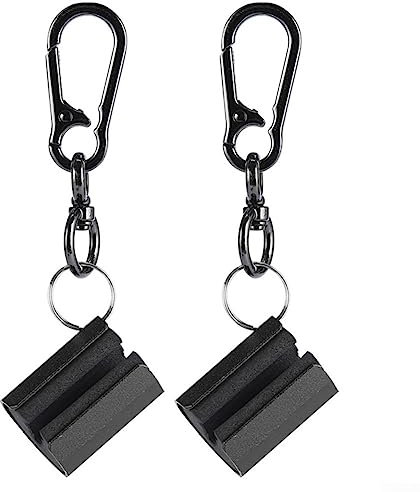 Angelrutenhalter, Creek Rod Clip Tragbarer Bachrutenclip Schwarz Tragbar Angelrutenhalter Angelrutenclip Fliegenfischen Zubehör 2 Stück