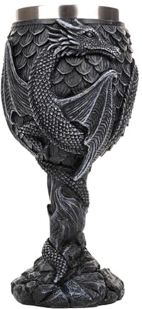Lambo Gobelet De Dragon, Calice À Vin Médiéval en Acier Inoxydable, Verre Polyvalent Créatif avec Dragons