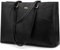 LOVEVOOK Borsa Donna Grande, Borsa Università Borsa Lavoro Borsa Porta PC 15.6 Pollici, Impermeabile Borsa Ufficio Tote Bag Borse a Tracolla Spalla per Business Scuola Shopper, Nero