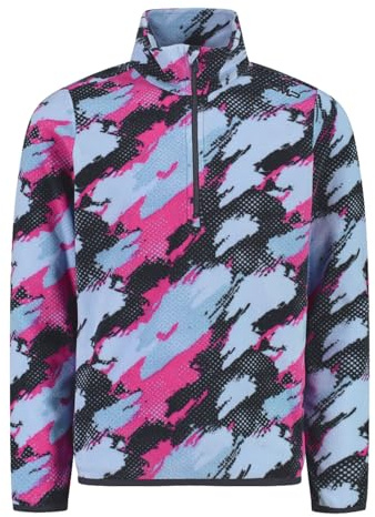 CMP Mädchen Fleecepullover Funktionsshirt Half Zip Second Layer Kid G Sweat, Farbe:Mehrfarbig, Größe:152, Artikel:-00ZS Skylight/Festival