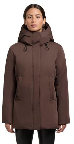 khujo Damen warme Winterjacke mit gesteppter Rückseite, verstellbarer Kapuze, Taillenzugband und innenliegenden abnehmbaren Rucksack-Trägern Palla-YM XS-XXL