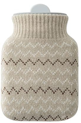 Hot Water Bottle 300ml Microwave Silicone Warm Water Bag with Sleeve for Warmth and Travel Use