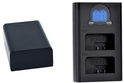 Lithium Battery 2180mAh EN-EL25 EN EL25 ENEL25 CAMERA Battery ,Compatible For Nikon Z50 ZFC Z 50 Z FC MH-32 Camera(1Battery and 1Charger)