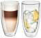 Gerlach 1760 Lot de 2 verres isothermes à double paroi 350 ml - Verres à café, à thé, latte macchiato