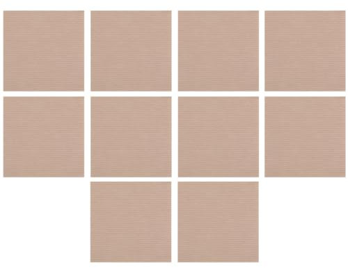WNDUOKXH Strapazierfähige Teppichfliesen, selbstklebend, 10 Stück, 30 x 30 cm, rutschfest, strapazierfähig, Selbstklebende Teppichfliesen aus Polyester, Khaki