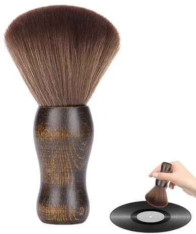 Vinyl Record Cleaning Brush - Anti-Static Dust Record Cleaner for Vinyl | Wooden Vinyl Cleaner